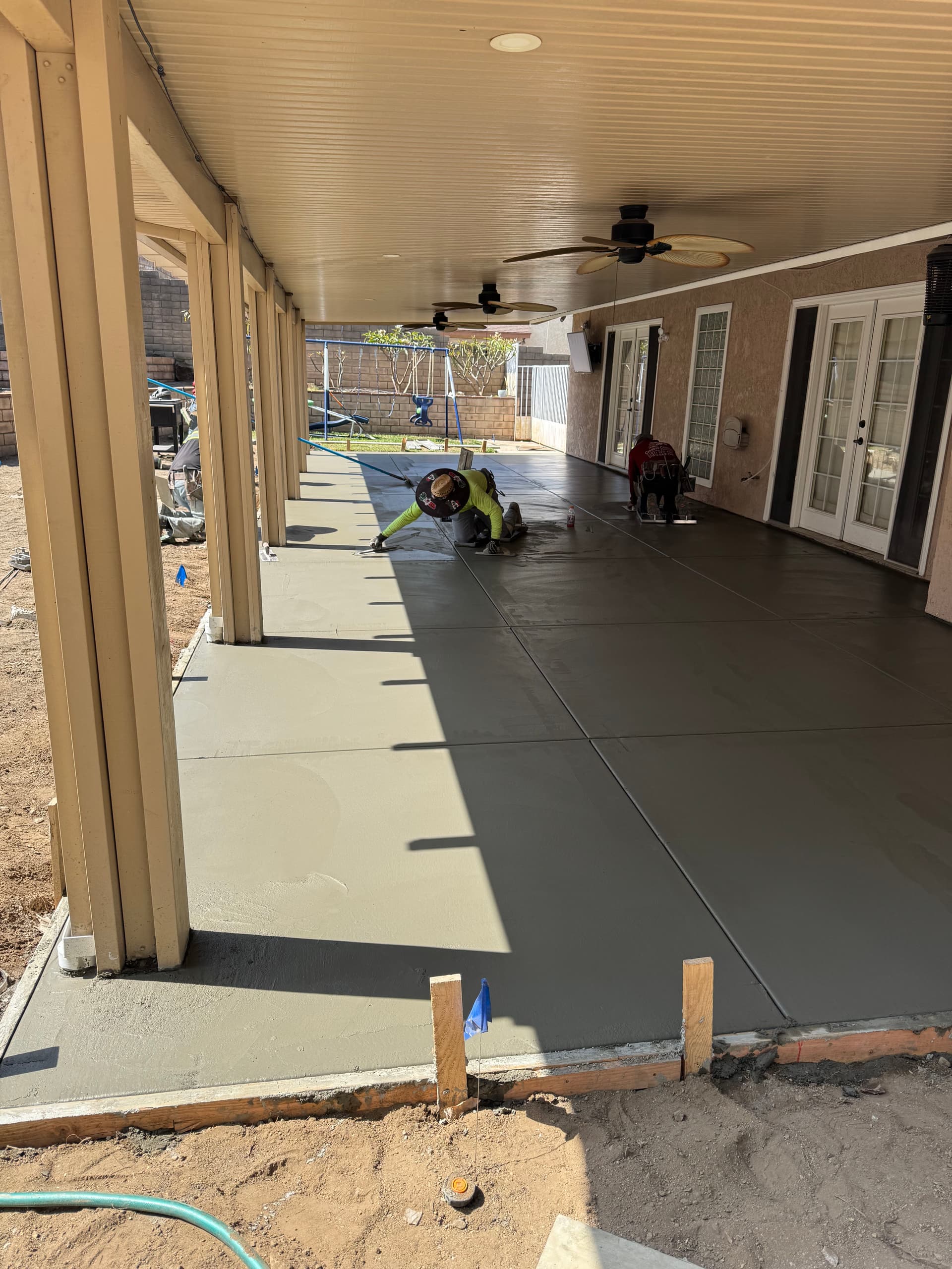 Gallery photos for Backyard Patio Redo Fixes Drainage Problem in Chino Hills: Image #1