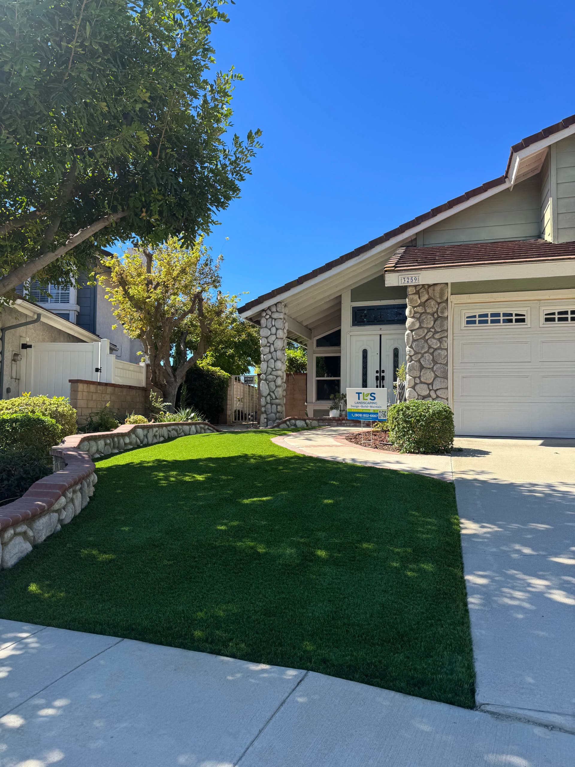Gallery photos for Front Yard Artificial Turf Install That Ditches the Mower for Good: Image #1