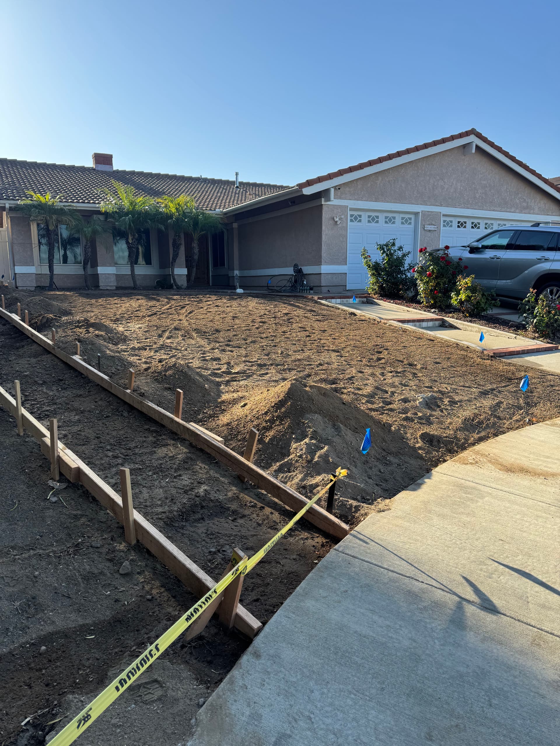 Gallery photos for Concrete Driveway Pour, Fresh Sod and Irrigation Install: Image #2