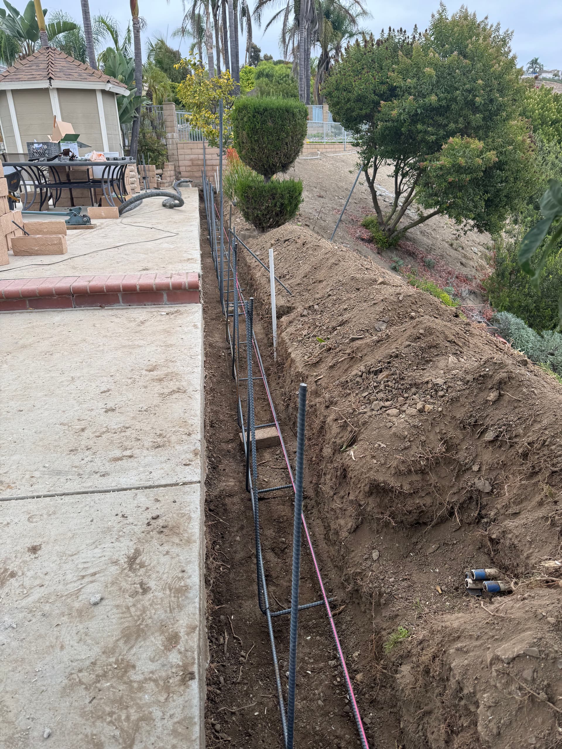 Gallery photos for Slumpstone Retaining Wall Replacement in Rowland Heights: Image #2