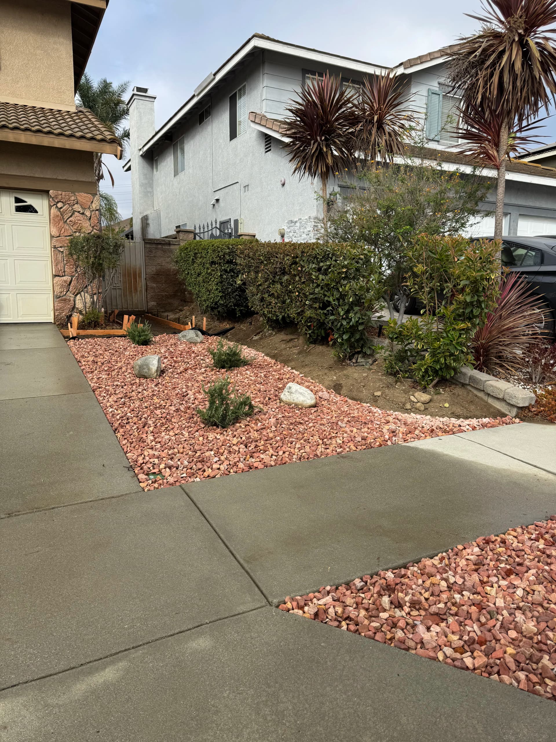 Gallery photos for Drainage Fix, New Walkway, Pool Coping Repair and Desert Landscaping: Image #3